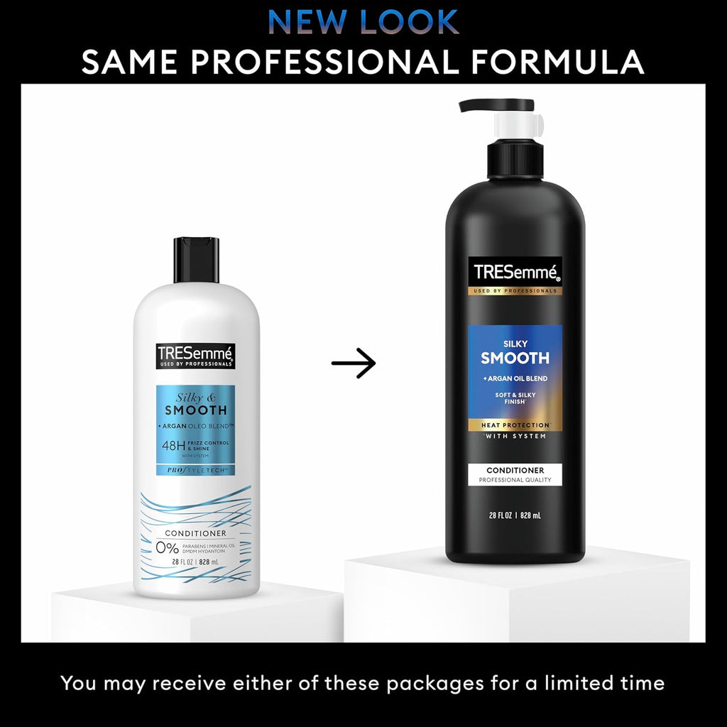 TRESemmé Silky & Smooth Conditioner - Anti-Frizz Formula with Pro Style Technology | 28 Fl Oz