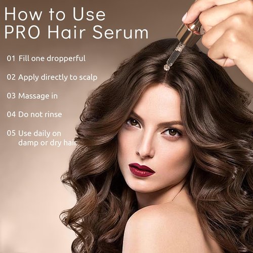 Hair Loss & Thinning Treatment for Women and Men, Scalp Serum for Thicker Fuller Hair in 90 Days, Water Based, No Oily Feeling