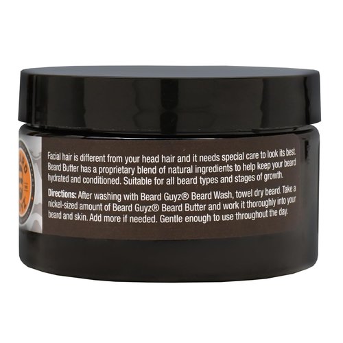 Beard Guyz Beard Butter - Moisturizing Leave-In Conditioner for Men, Tames Frizz & Softens Facial Hair - 4 oz