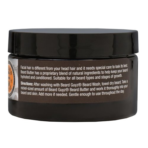 Beard Guyz Beard Butter – Moisturizing Beard Leave-In Conditioner and Softener for Men, Tames Frizz, Softens and Hydrates Facial Hair – 4 oz