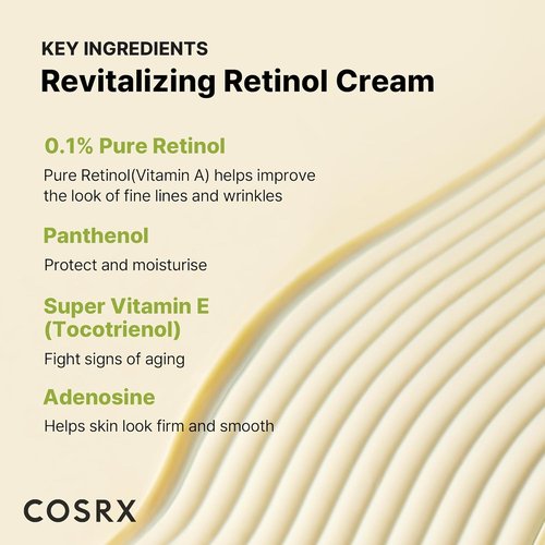 COSRX Retinol 0.1% Cream - Anti-Aging Eye & Neck Treatment for Firm Skin | 0.67 Oz