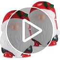 Santa Gnome Porch Light Cover Set - 11-Inch Christmas Holiday Decor, 2 Pack