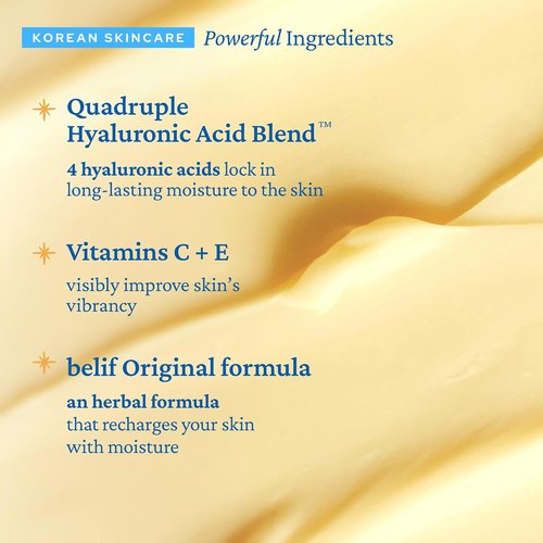 Belif Aqua Bomb Face Cream - Intense Hydration with Hyaluronic Acid & Vitamin C | For All Skin Types