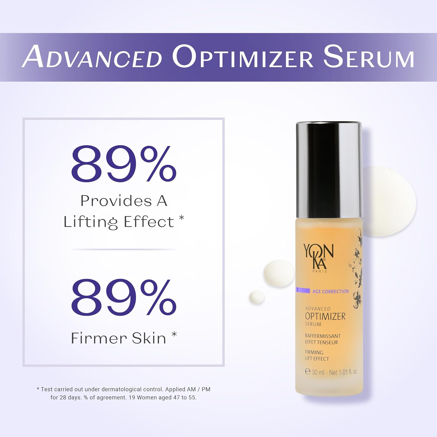 Yon-Ka Advanced Optimizer Serum - Anti-Aging Face Gel with Marine Collagen & Hyaluronic Acid | 1.01 fl oz