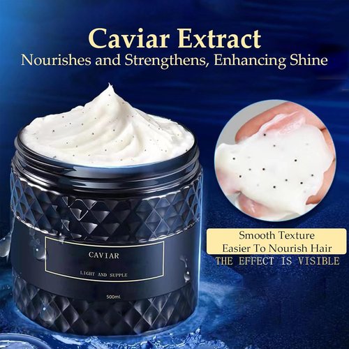 Caviar Korean Hair Mask - Deep Repair Moisture Masque for Dry, Damaged Hair | 16.9 fl. oz.