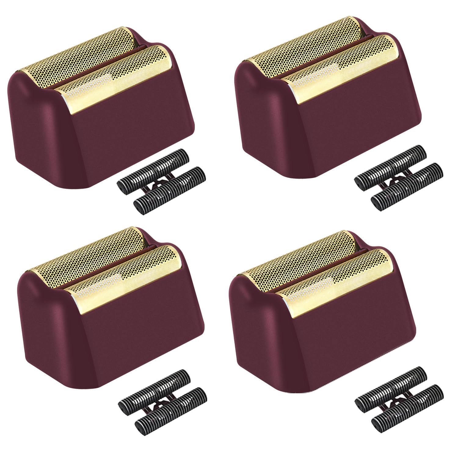 Wahl 5 Star Series Finale Shaver Replacement Foil & Cutter Assembly - 4 Pack for Super Close Shaving (Black)