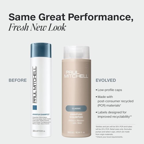 Paul Mitchell Awapuhi Shampoo - Balances Moisture & Adds Shine | Ideal for All Hair Types, Especially Fine Hair