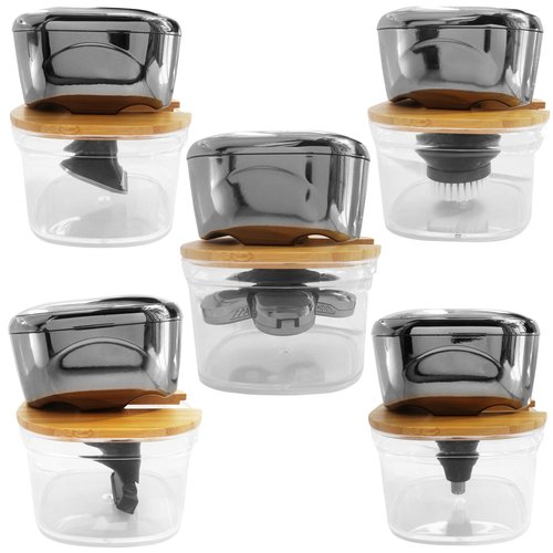 FitSand Bamboo Shaver Rinse Stand Compatible with Skull Shaver Pitbull Gold PRO GX5 Head and face Shaver