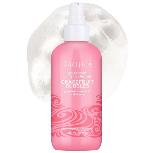 Pacifica Face Wash Foam - Refreshing Grapefruit Cleanser | 8 Ounce Size