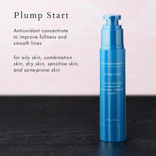Bioelements Plump Start Skin Plumping Serum - 2 fl oz | Boost Fullness & Smooth Fine Lines - Vegan, Gluten Free