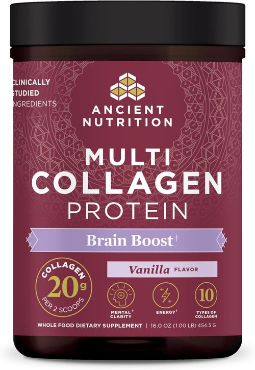 Ancient Nutrition Collagen Powder - Multi Collagen Protein for Skin & Joints | 45 Servings