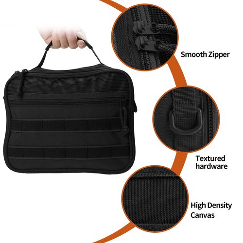 SMONT Toiletry Bag for Men Travel Toiletry Organizer Dopp Kit Travel Organizer Toiletries Bag Shaving Hygiene Bag Bathroom Hanging Men's Toiletry Bag for Short Trips Black