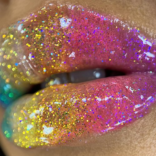 UNICORN SNOT Holographic Glitter Lip Gloss Gift Set - Sparkly & Shimmer Lips | Holographic Lip Gloss | Vegan & Cruelty Free 0.37fl oz 3-Pack