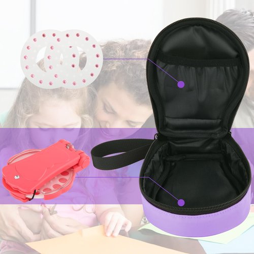 Beautyflier Cute Carry Case Compatible with Blinger Ultimate Set, Protective Carrying Storage Holds Glam Styling Tool Gems, Case Only (Purple)