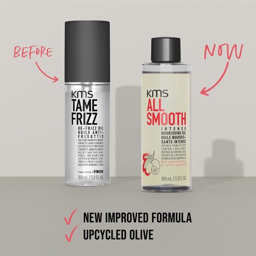 KMS AllSmooth Intense Nourishing Oil for Medium to Thick, Coarse Hair, 100ml