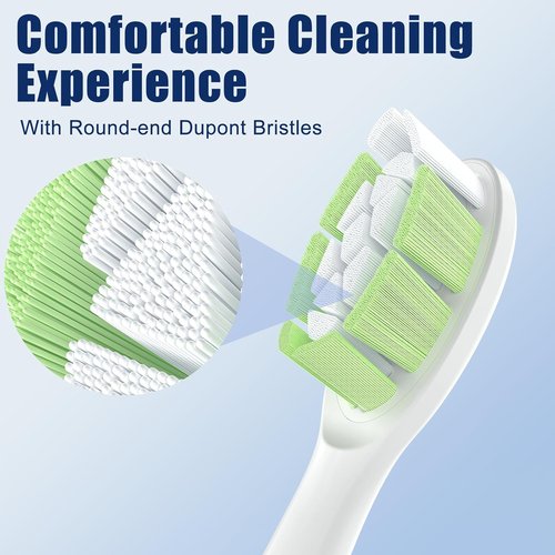 BrightDeal Sonicare Replacement Heads - Compatible with DiamondClean & FlexCare | 8 Pack, White