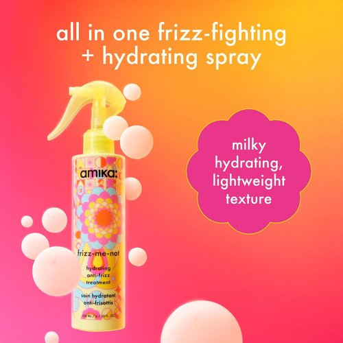 Amika Frizz-Me-Not Hydrating Anti-Frizz Treatment - Lightweight Spray for Medium to Thick Hair, Humidity & Heat Protection