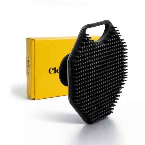 Cleverman Men's Face Scrubber – Silicone Facial Cleansing Brush, Soft-Touch Massager for All Skin Types, Gently Exfoliates While Removing Dead & Dry Skin