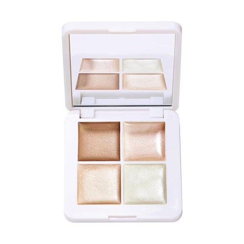 RMS Beauty Lip2Cheek Glow Quad - Multi-Use Blush & Lip Color Palette with 4 Radiant Shades, 0.42 oz