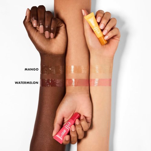 e.l.f. Squeeze Me More Lip Balm Duo - Moisturizing Sheer Tint with Hyaluronic Acid | Vegan Mango & Watermelon