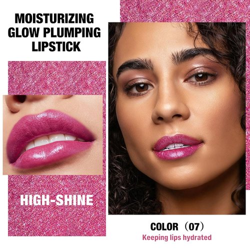 Regine Switzerland Mauve Pink Metallic Lipstick - Hydrating Glow & Plumping Formula | Long-Lasting Shine