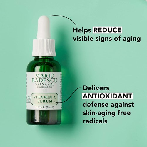 Mario Badescu Vitamin C Serum - Lightweight Anti-Aging Formula for All Skin Types | 1 Fl Oz