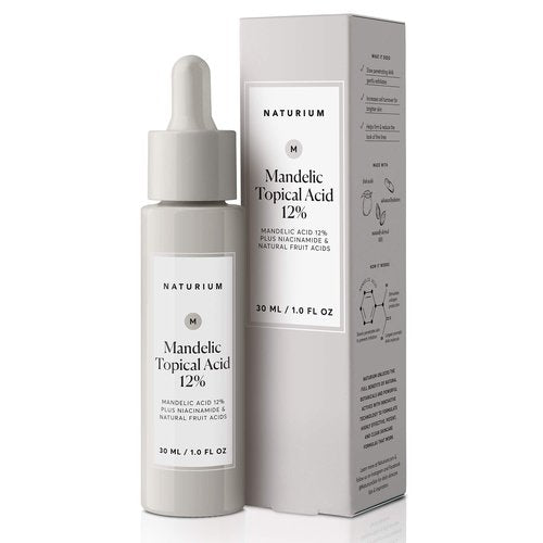 Naturium Mandelic Topical Acid 12%, Plus Niacinamide & Natural Fruit Acids, Anti-Aging Skin Care, 1 oz