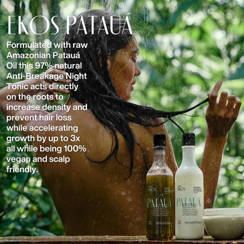 Natura Ekos Patauá Anti-Breakage Night Tonic - Strengthen Hair & Accelerate Growth - Vegan Formula, 30ml