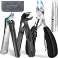 2026 Toenail Clippers for Seniors Thick Toenails, Angled Head Large Toe Nail Clippers for Thick Nails for Men, Heavy Duty Ingrown Toenail Clippers with Wide Jaw, Slanted Nail clippers with Long Handle