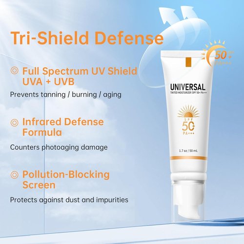 Skiennix Tinted Sunscreen SPF 50 - Sweat Resistant, Oil-Free, No White Cast | 1.7oz