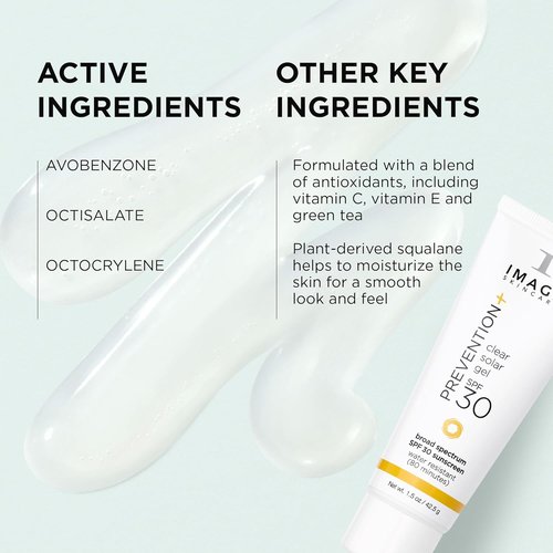 IMAGE Skincare Prevention+ Clear Solar Gel SPF 30 Sunscreen - Broad Spectrum, Weightless Finish, 1.5 oz