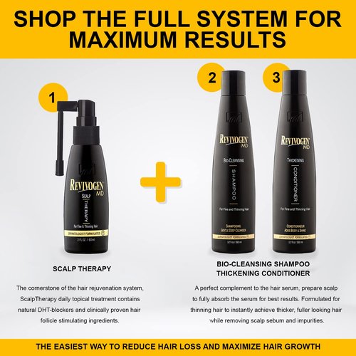 Revivogen MD Bio-Cleansing Shampoo - Thinning Hair Treatment, Soothes Scalp | 12oz