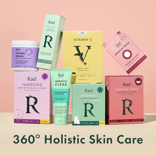 Rael Pimple Patches, Miracle Spot Control Cover - Hydrocolloid Acne Pimple Patch, Strips for Zits and Blemish, Korean Skin Care (20 Count)