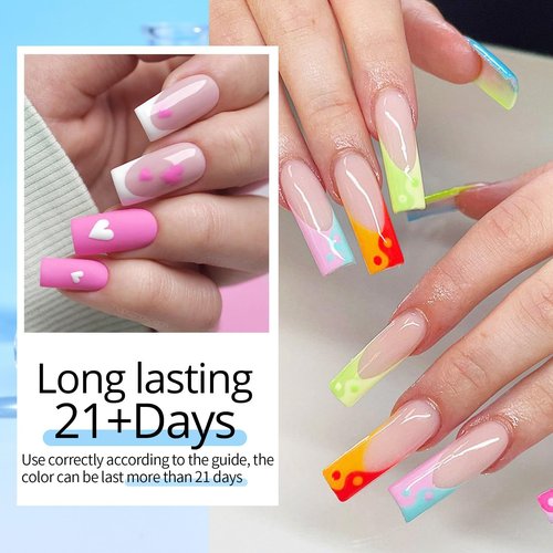 UR SUGAR 4 Pcs Nail Dehydrator Nail-Primer Base and Top Coat, Acid Free Natural Nail Prep Dehydrate & Bond Nail-Primer Kit, Glossy Surface Quick Drying Long Lasting and Easy to Apply