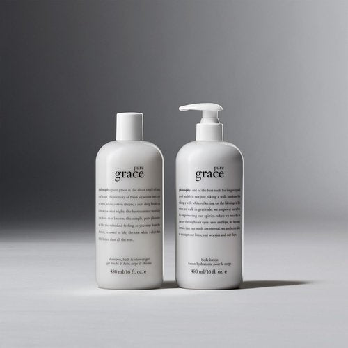 Philosophy Pure Grace Shampoo - Luxurious Shower Gel & Bubble Bath, 16 oz | Refreshing Cleanse