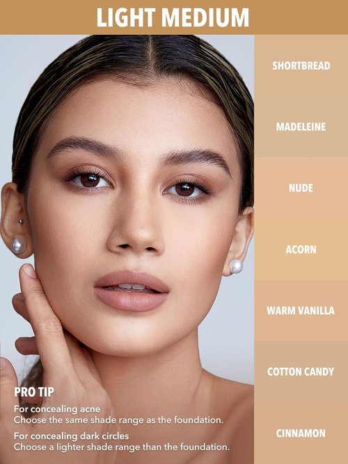 SheGlam Full Coverage Concealer Stick - 12HR Matte Finish for Under Eye & Dark Circles | Acorn