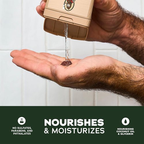 Dr. Squatch Natural Men's Body Wash - Nourishing & Moisturizing Shower Gel | Birchwood Breeze + Rainforest Rapids (14 oz, 2-Pack)