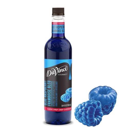 DaVinci Gourmet Blue Raspberry Syrup - Classic Flavor, 25.4 Fl Oz Bottle