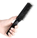PERFEHAIR Paddle Hairbrush - Boar & Nylon Bristles for Smoothing, Detangling | Ideal for All Hair Types, Black