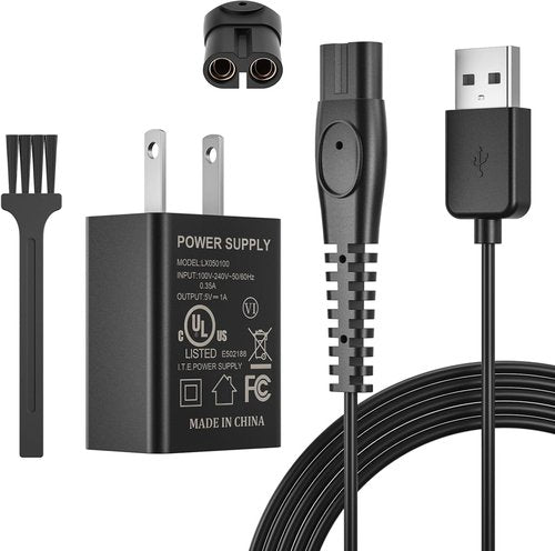 Philips Norelco OneBlade QP2724 Charger - USB Charging Cord for Wet & Dry Shavers | Compatible with 2000-7000 Series