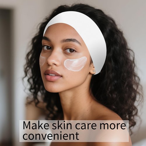 Meifuly 200PCS Disposable Headbands for Women, Soft & Stretchy Non-woven Fabric Spa Hairband for Makeup, Washing Face, Esthetician Salon Supplies, Travel