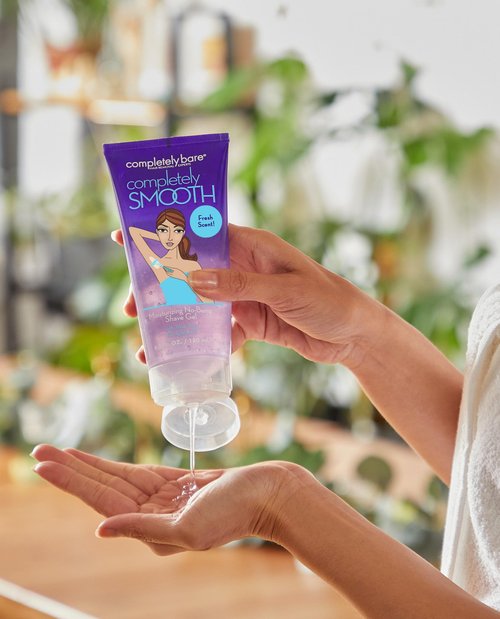 completely bare completely SMOOTH Moisturizing No-Bump Shave Gel - Hydrating Aloe Vera & Jojoba Oil