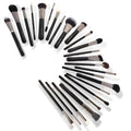Yani’s Aesthetic 25-Piece Professional Makeup Brush Set for Face & Eyes - Premium Nano-Wool & Vegan Bristles - Blending, Contouring & Foundation Brushes - Natural Birch Wood Handles