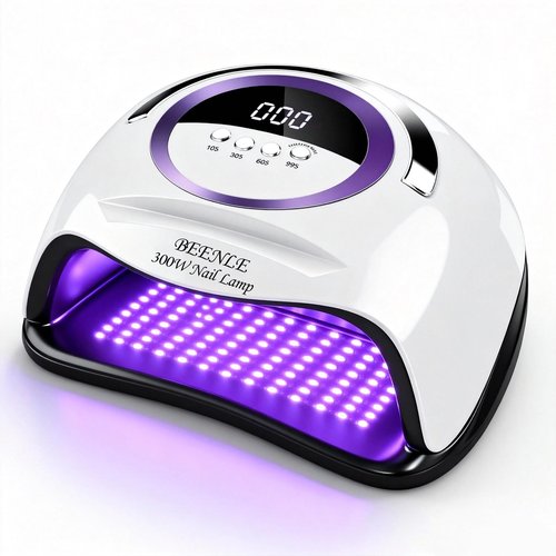 300W Nail Lamp Gel Nail Lamp Nail Dryer UV Lamps with 72 Led Beads for Gel Nails, LED Nail Lamp with Automatic Sensor / 4 Timer Setting, Home and Salon