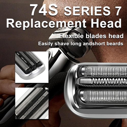 74S Series 7 Electric Replacement Shaver Head Accessories Series 7 Electric Shaver blade Compatible with Braun Series 7 7120s, 7125s, 7127cs, 7171cc, 7175cc, 7185cc and 7189cc
