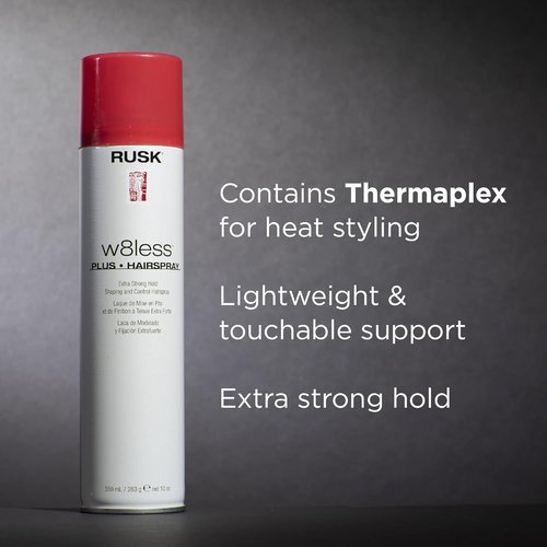 RUSK Extra-Strong Hold Hairspray - Long-Lasting Control & Shape | 10 Fl Oz