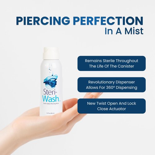 Steri-Wash® Aftercare Piercing Spray 25 case / 3 oz