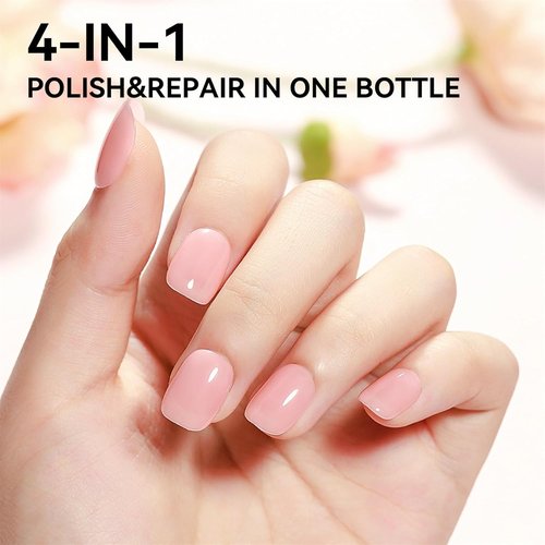Regine Switzerland Nail Strengthener - Quick Dry Hardener for Weak & Damaged Nails | 12ML Nude Polish