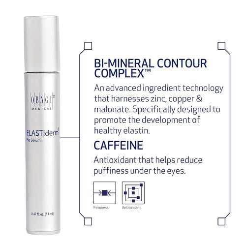 Obagi ELASTIderm Eye Serum - De-Puffing Formula with Caffeine & Bi-Mineral Contour Complex for Youthful Eyes