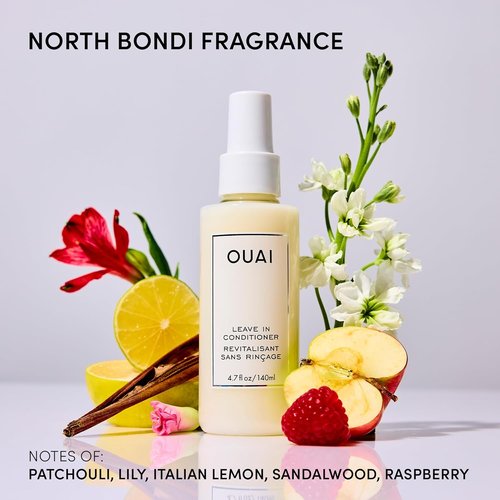 OUAI Leave In Conditioner - Heat Protectant & Detangler for Frizz Control | 1.5 oz, Paraben-Free